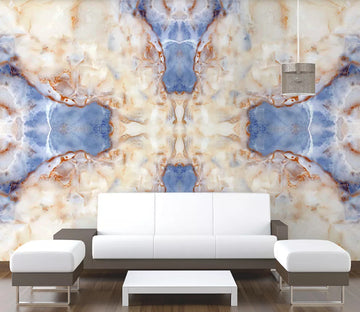 3D Blue Pattern WC2090 Wall Murals