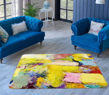 3D Color Graffiti 1074 Allan P. Friedlander Rug Non Slip Rug Mat