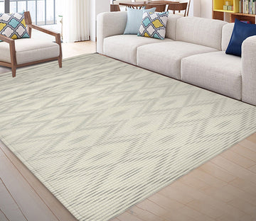 3D Gray Stripe WG145 Non Slip Rug Mat Mat AJ Creativity Home 