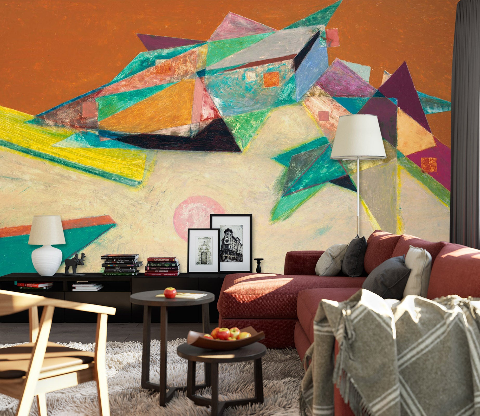 3D Color Painting 217 Allan P. Friedlander Wall Mural Wall Murals