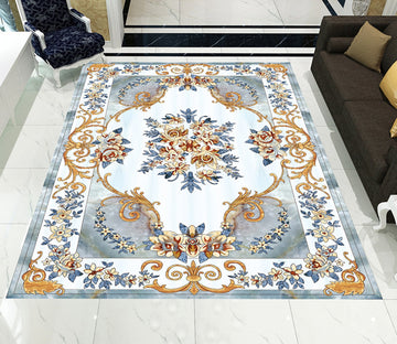 3D Marble Flower Pattern WG538 Floor Mural Wallpaper AJ Wallpaper 2 