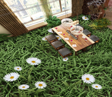 3D Daisy Blooming 505 Floor Mural  Wallpaper Murals Rug & Mat Print Epoxy waterproof bath floor