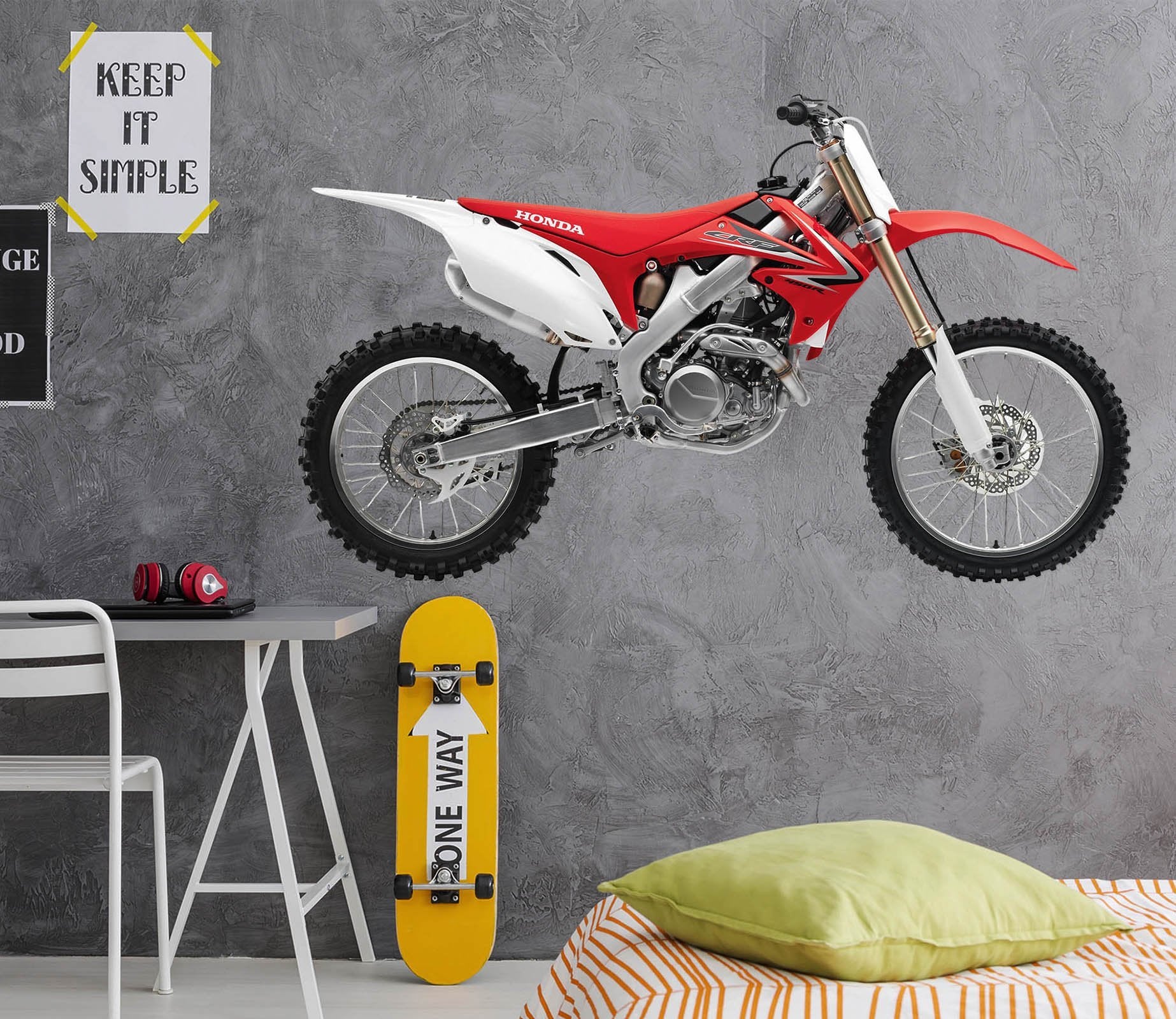 3D Honda Cr Motocross Bikes 0103 Vehicles Wallpaper AJ Wallpaper 