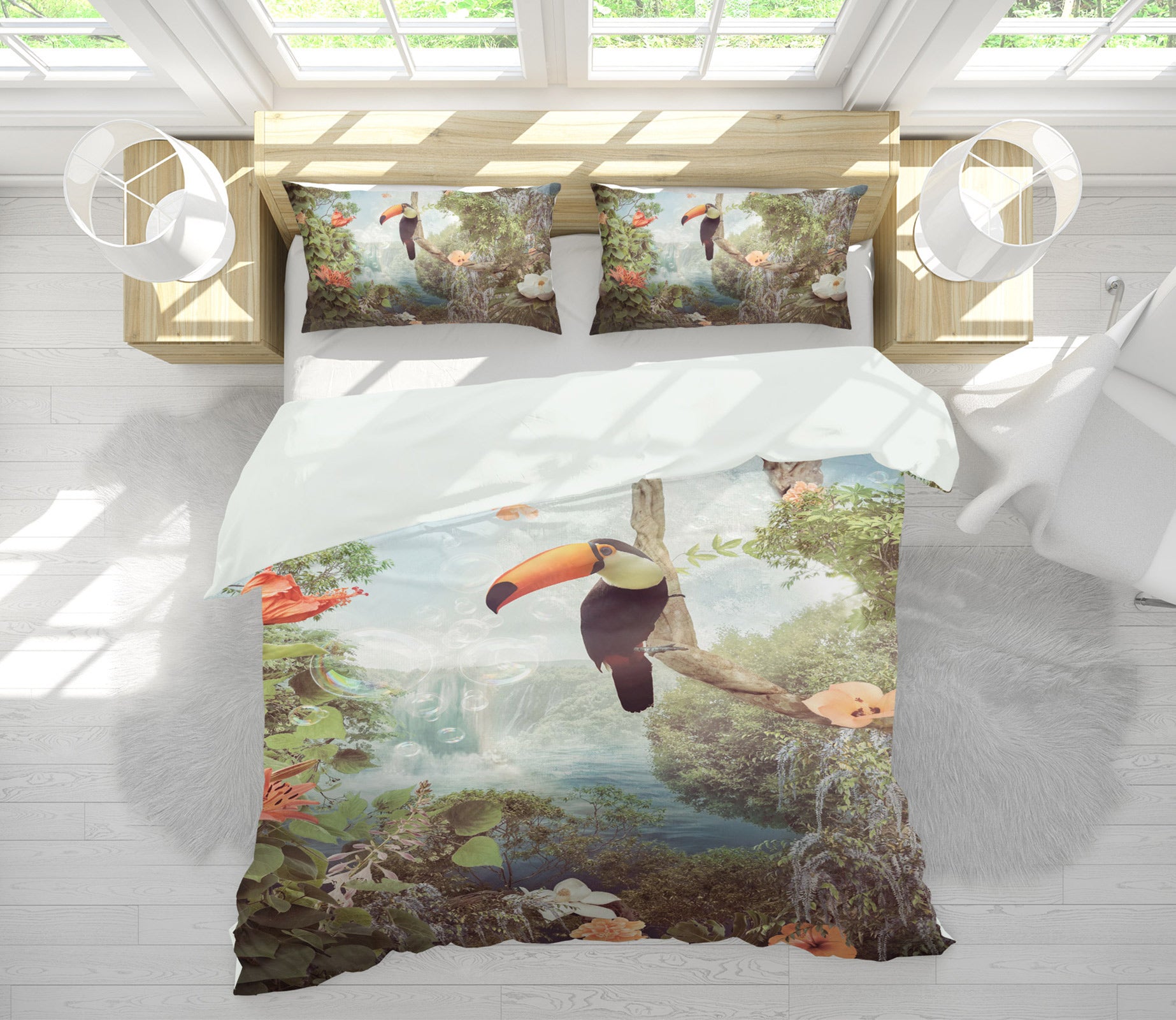3D Stork 8549 Beth Sheridan Bedding Bed Pillowcases Quilt