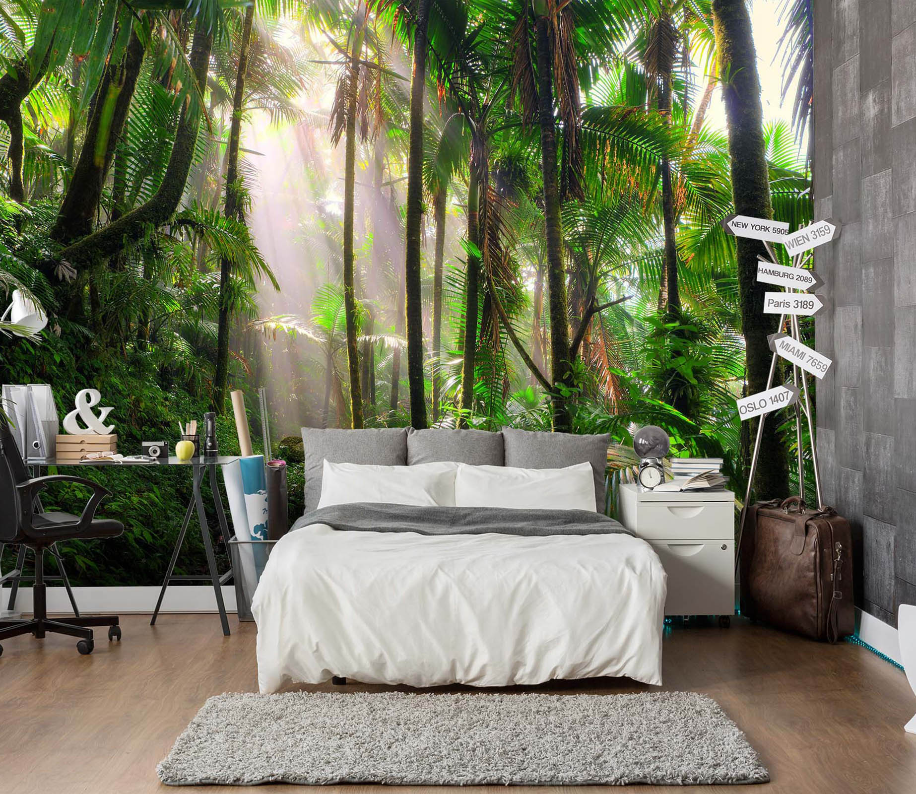 3D Tropical Rainforest 137 Wall Murals Wallpaper AJ Wallpaper 2 