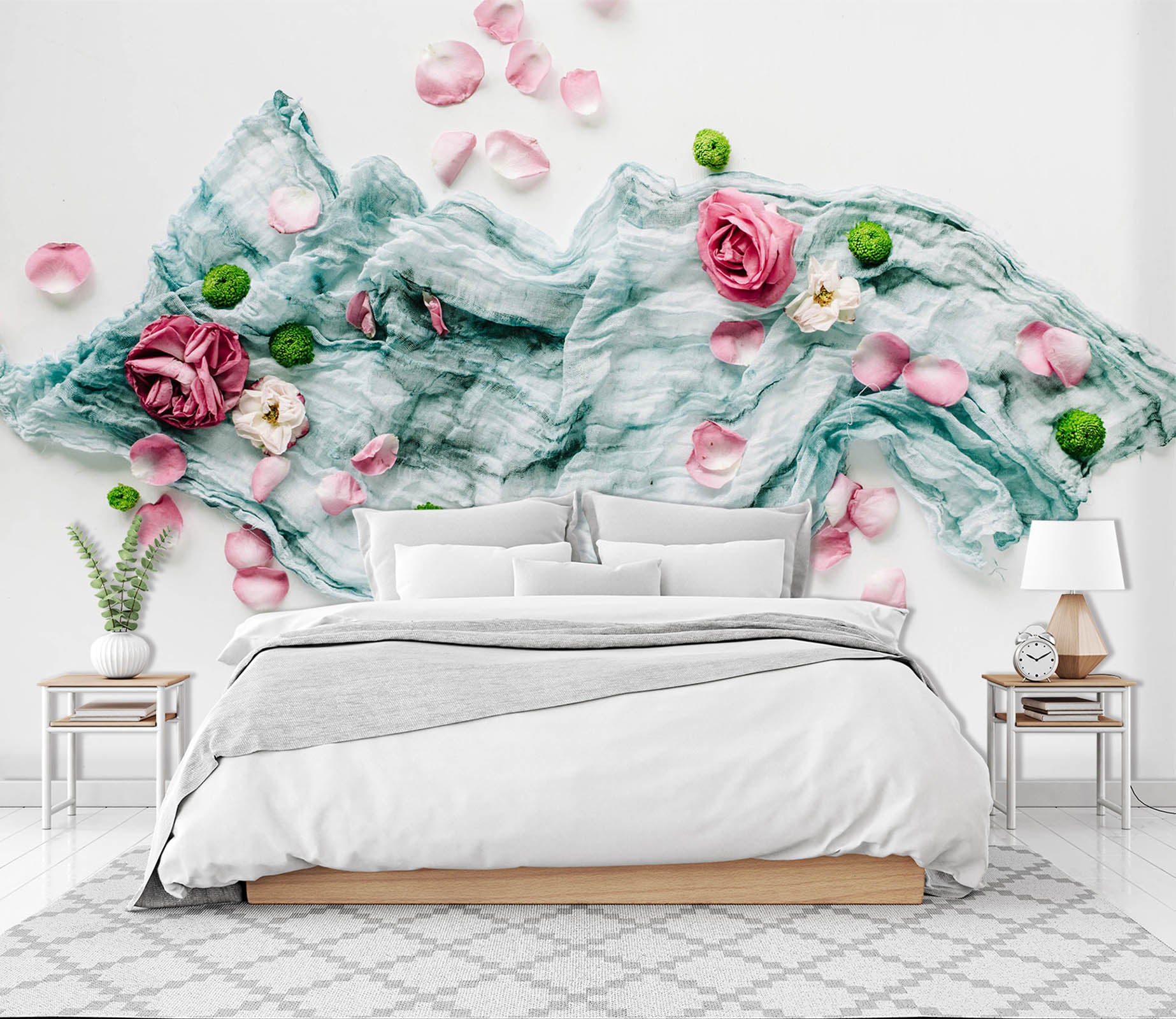 3D Petal Silk 1615 Wall Murals