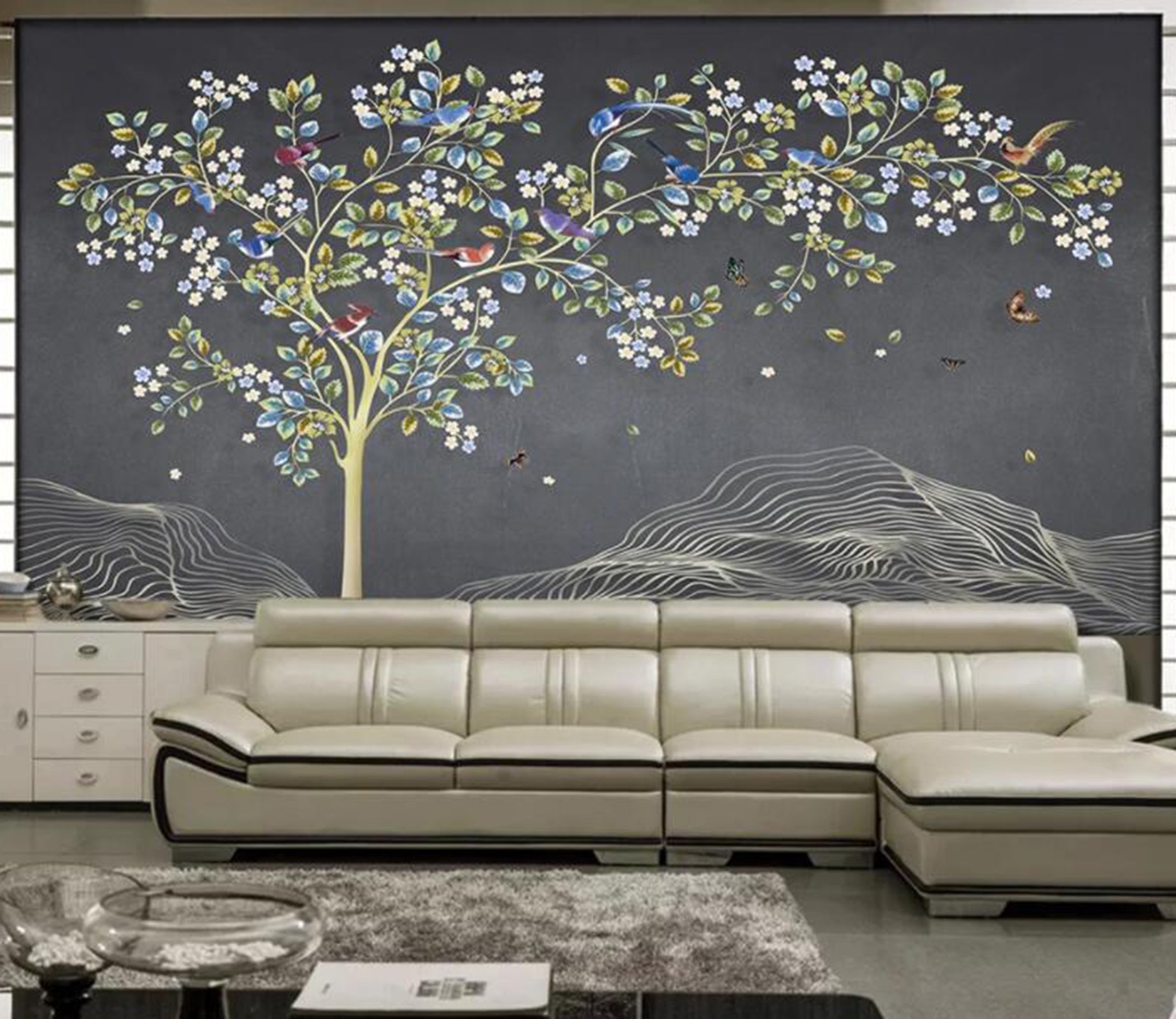 3D Colored Petals WC29 Wall Murals Wallpaper AJ Wallpaper 2 