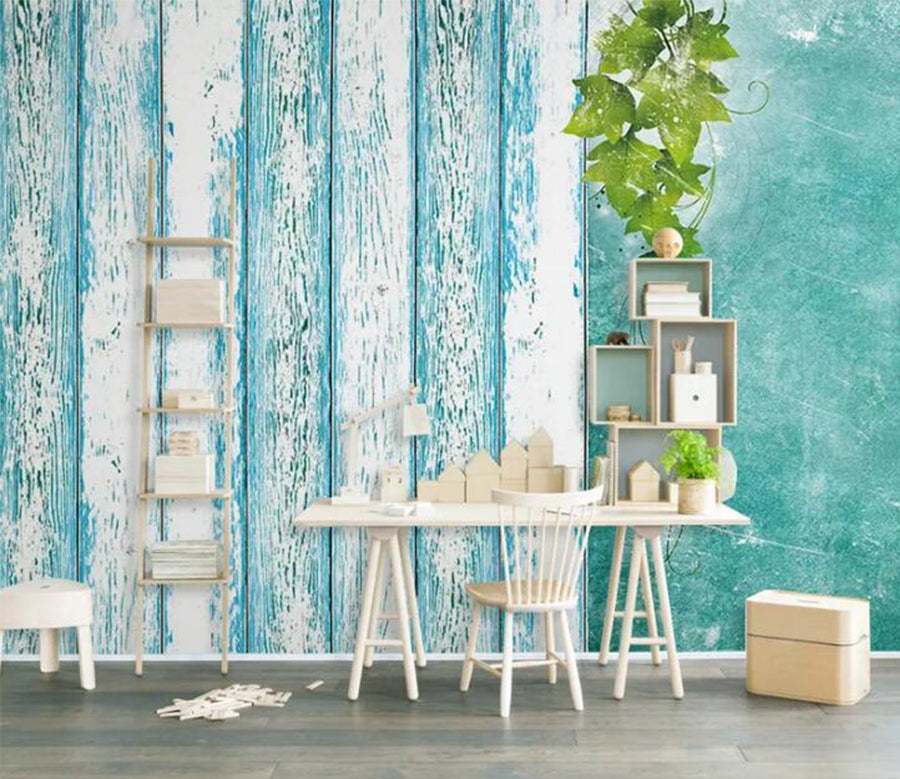 3D Blue Graffiti WC099 Wall Murals