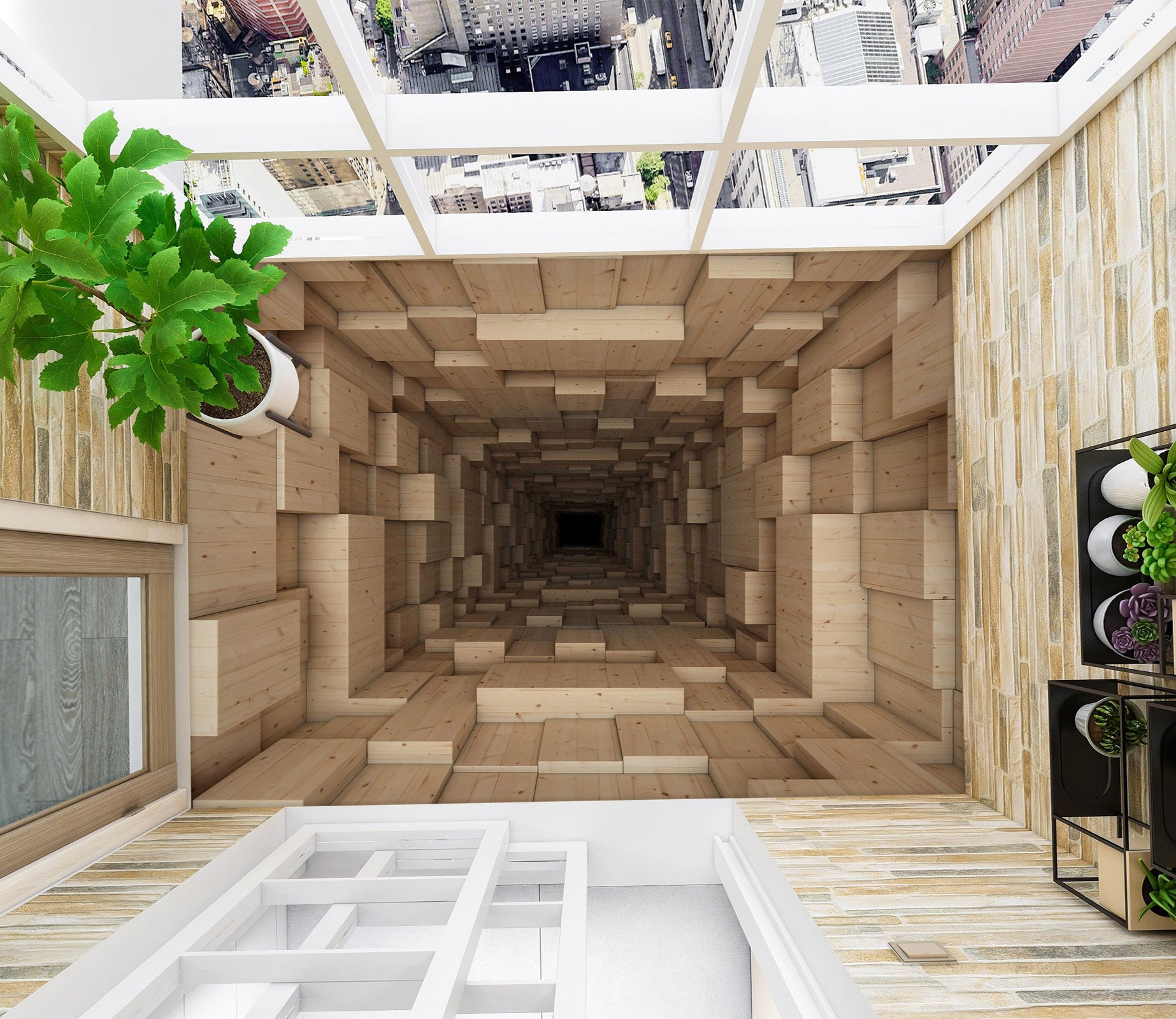 3D Illusory Space 317 Floor Mural  Wallpaper Murals Rug & Mat Print Epoxy waterproof bath floor