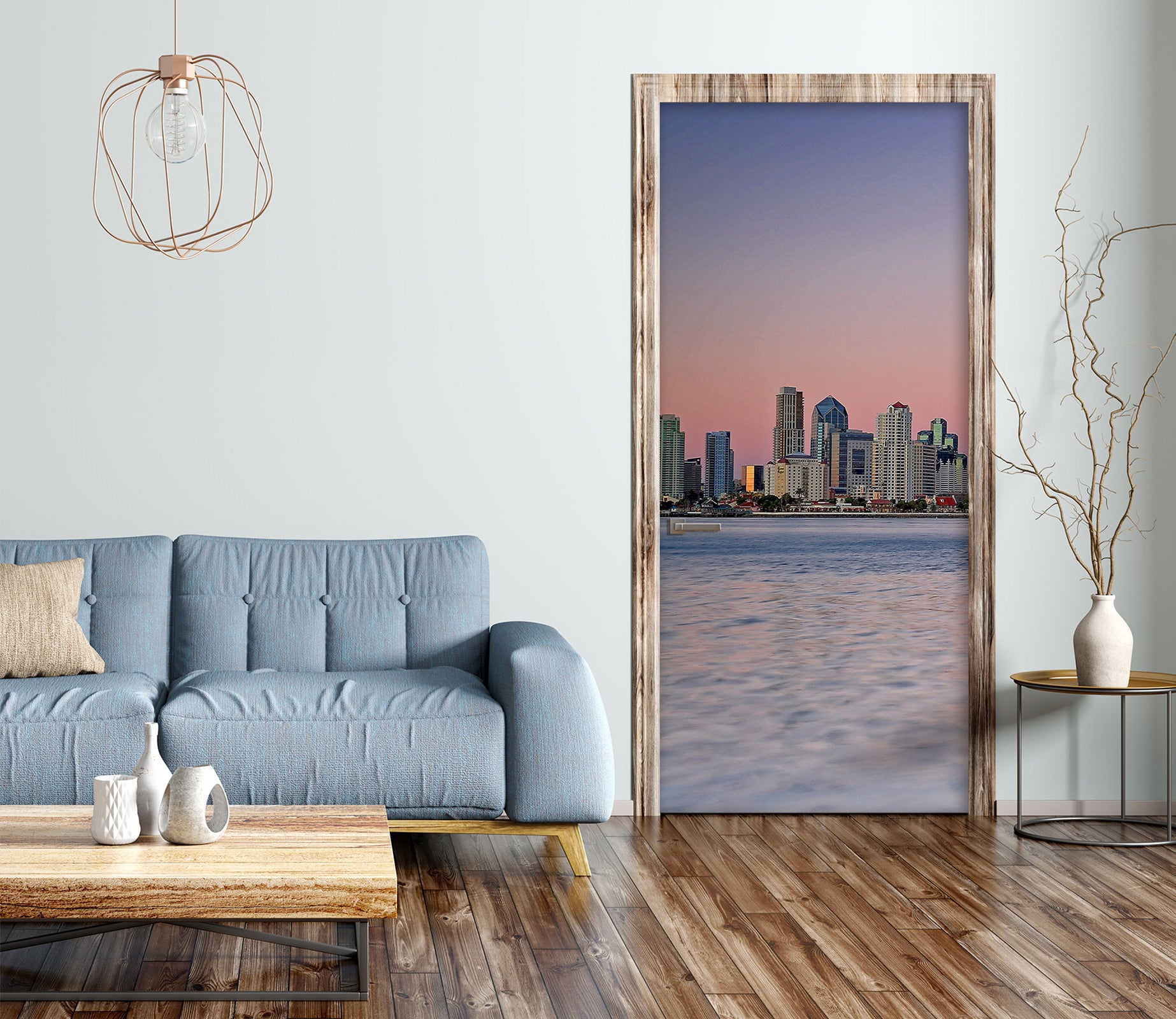 3D Harbour Building 110217 Kathy Barefield Door Mural