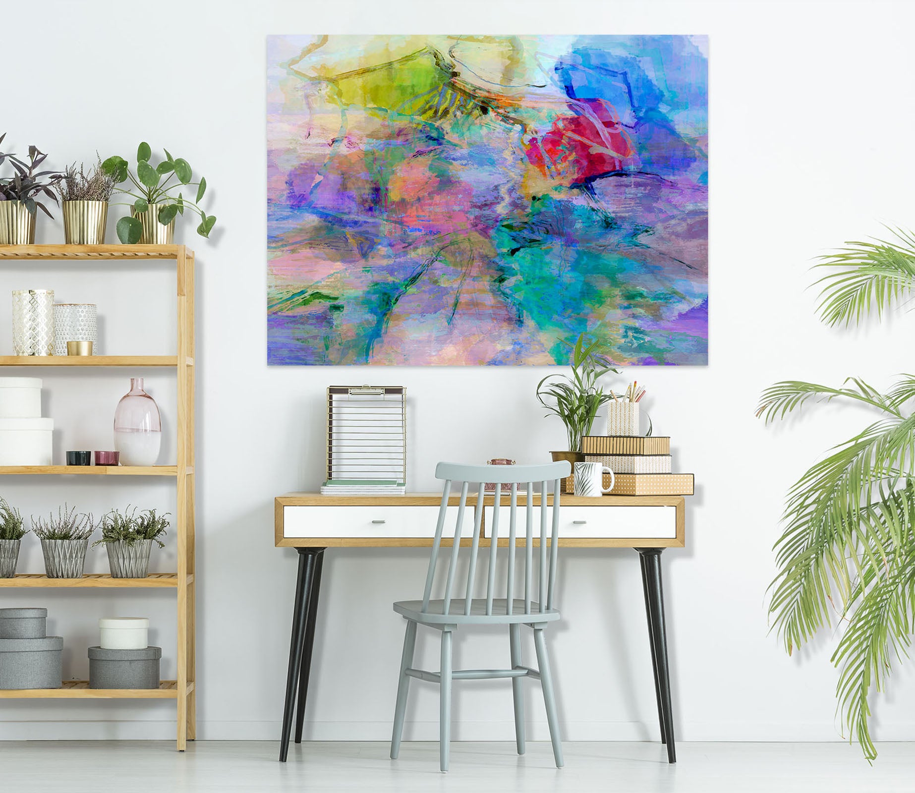 3D Color Convergence 022 Michael Tienhaara Wall Sticker