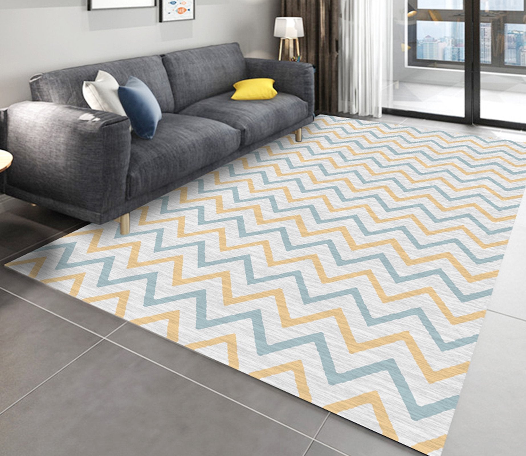 3D Color Pattern WG276 Non Slip Rug Mat Mat AJ Creativity Home 