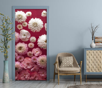 3D Flowers Chrysanthemum 101135 Assaf Frank Door Mural