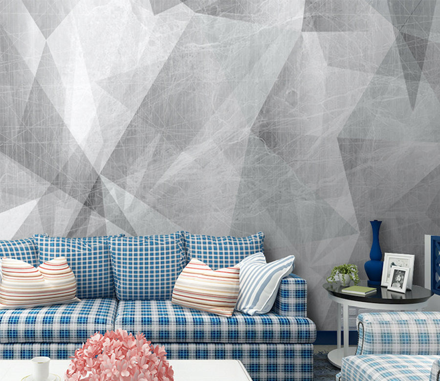 3D Gray Pattern WG088 Wall Murals