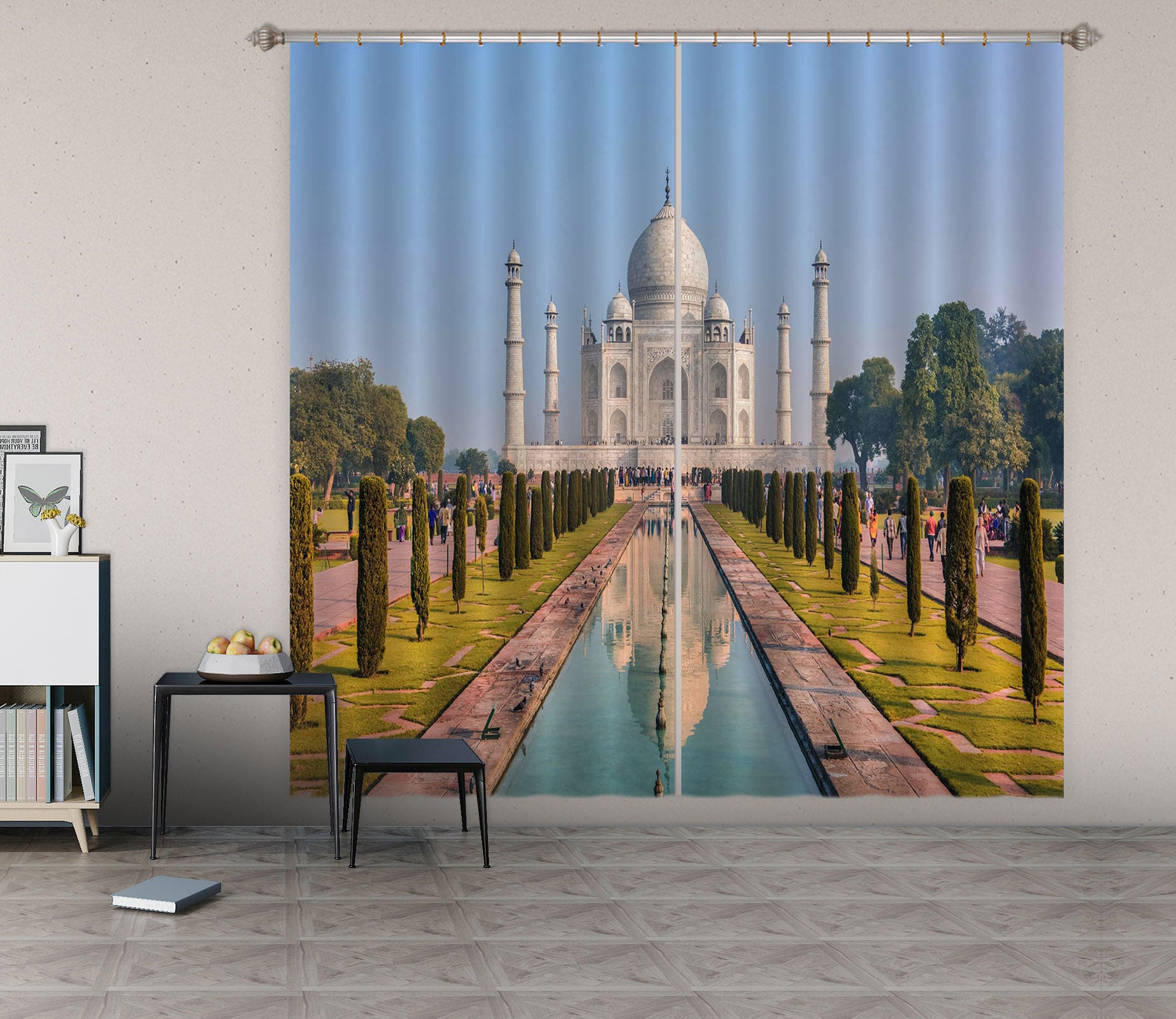 3D White Castle 164 Marco Carmassi Curtain Curtains Drapes