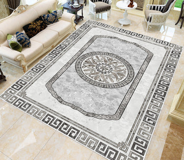 3D Black Marble Stripe WG596 Floor Mural Wallpaper AJ Wallpaper 2 