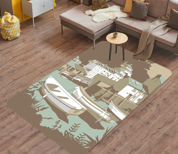 3D Polperro 1132 Steve Read Rug Non Slip Rug Mat
