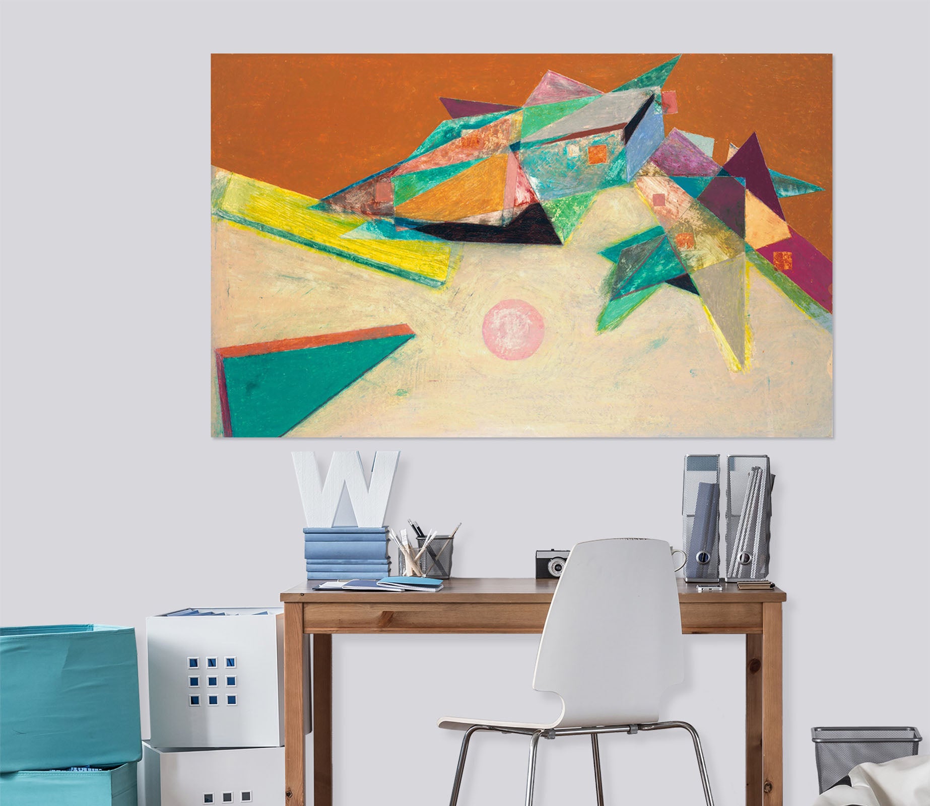 3D Color Origami 019 Allan P. Friedlander Wall Sticker