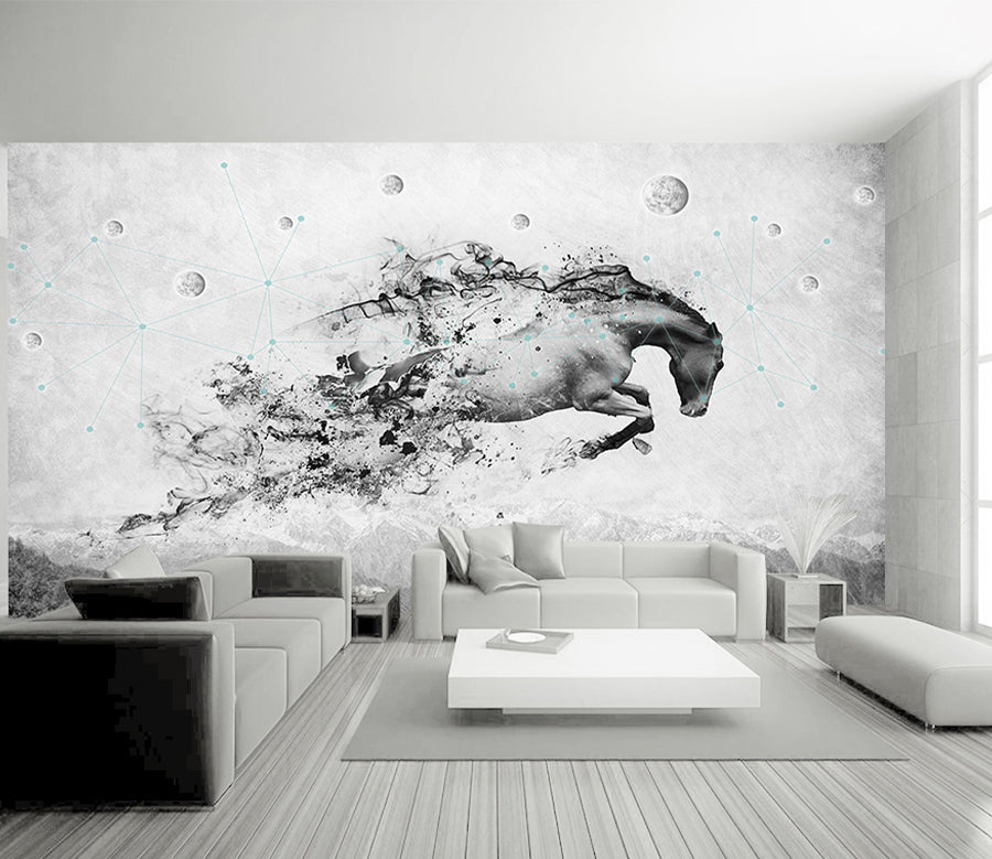 3D Horse Running WG222 Wall Murals
