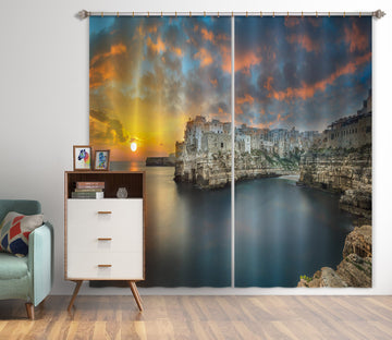 3D Sunset City 170 Marco Carmassi Curtain Curtains Drapes