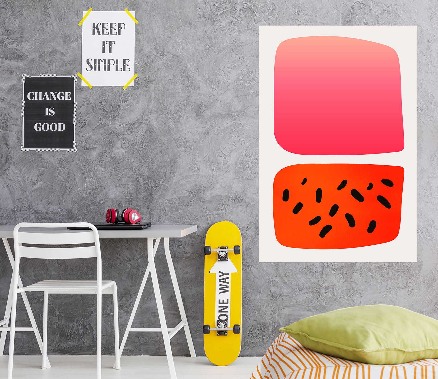 3D Abstract Watermelon 106 Boris Draschoff Wall Sticker