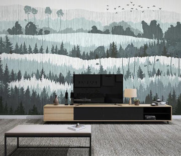 3D Forest Pattern WC1610 Wall Murals