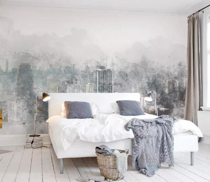 3D Misty City 543 Wall Murals Wallpaper AJ Wallpaper 2 