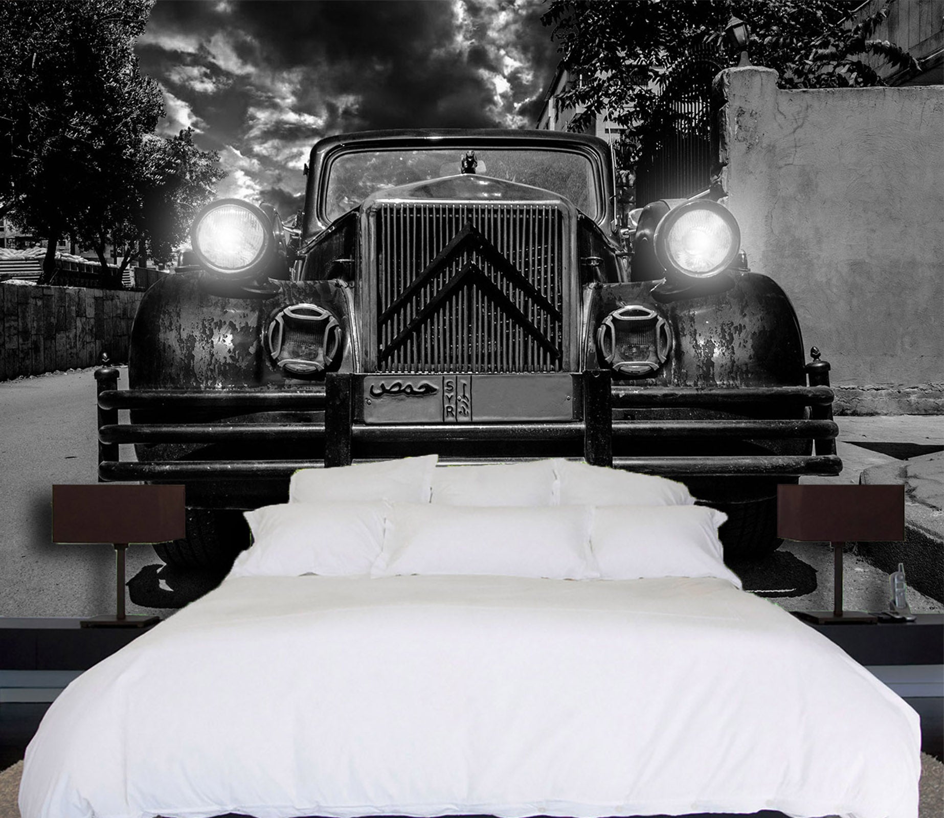 3D Automobile Citroen 105 Vehicle Wall Murals