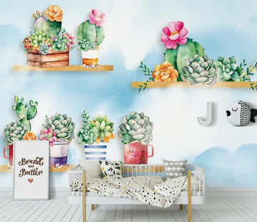 3D Summer Succulents 1034 Wall Murals