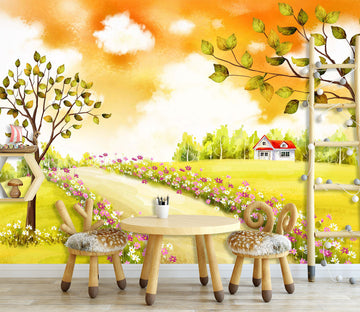 3D Autumn Forest 1714 Wall Murals
