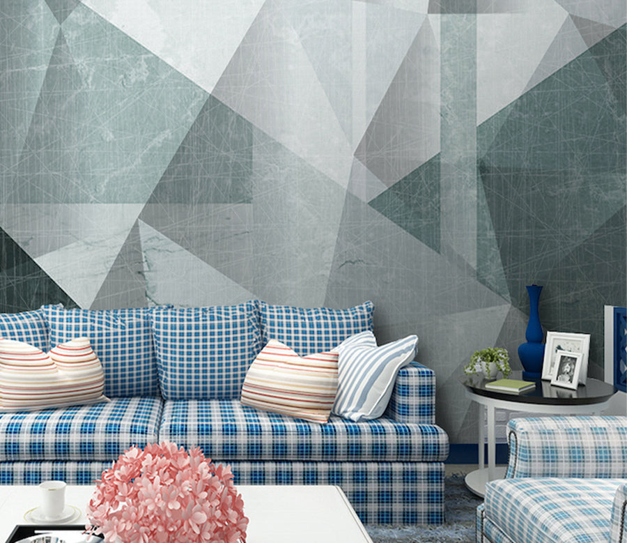 3D Green Diamond WG003 Wall Murals