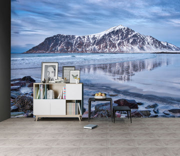 3D Melting Snow Mountain 1405 Marco Carmassi Wall Mural Wall Murals