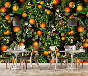 3D Orange Orchard 106 Uta Naumann Wall Mural Wall Murals