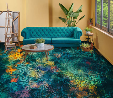 3D Psychedelic Pattern 858 Floor Mural  Wallpaper Murals Rug & Mat Print Epoxy waterproof bath floor