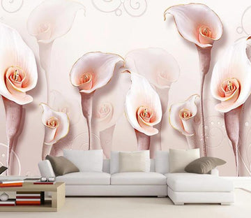 3D Pink Flowers 274 Wall Murals Wallpaper AJ Wallpaper 2 