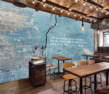 3D Blue Wall WG272 Wall Murals