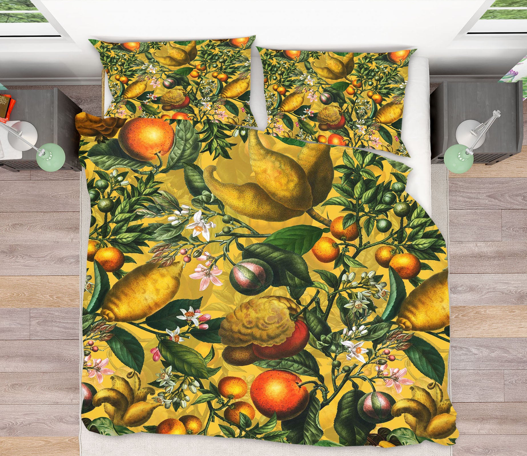 3D Orange Tree Flowers 183 Uta Naumann Bedding Bed Pillowcases Quilt
