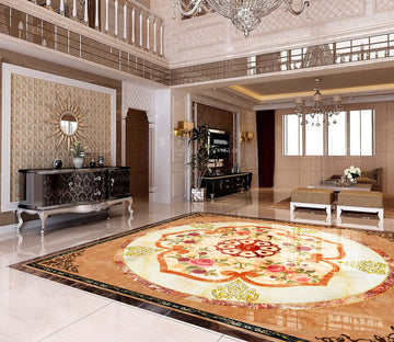 3D Colored Flowers WG319 Floor Mural Wallpaper AJ Wallpaper 2 