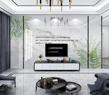 3D Verdant Green Leaves 291 Wall Murals