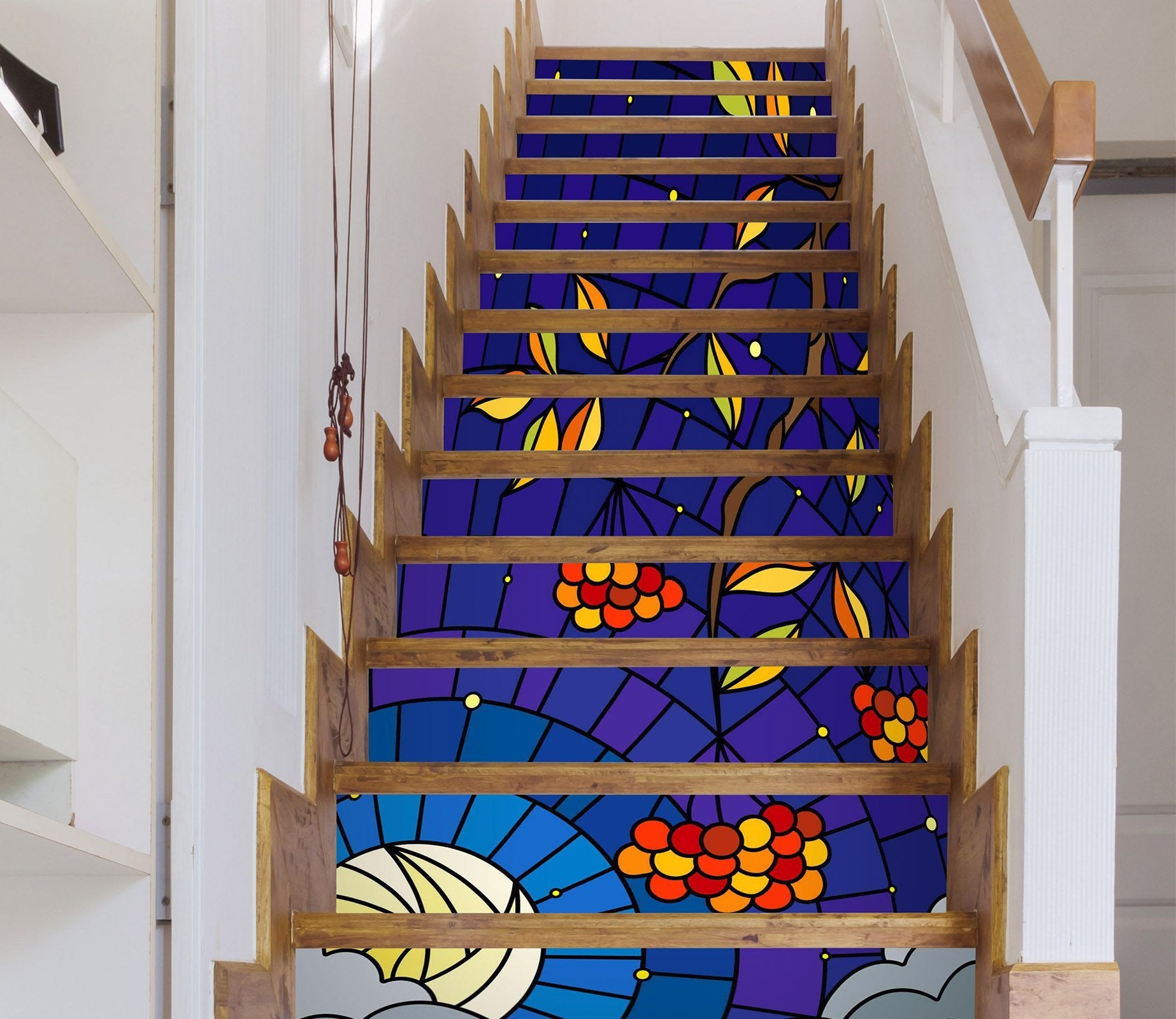 3D Mosaic Painting 736 Stair Risers Wallpaper AJ Wallpaper 