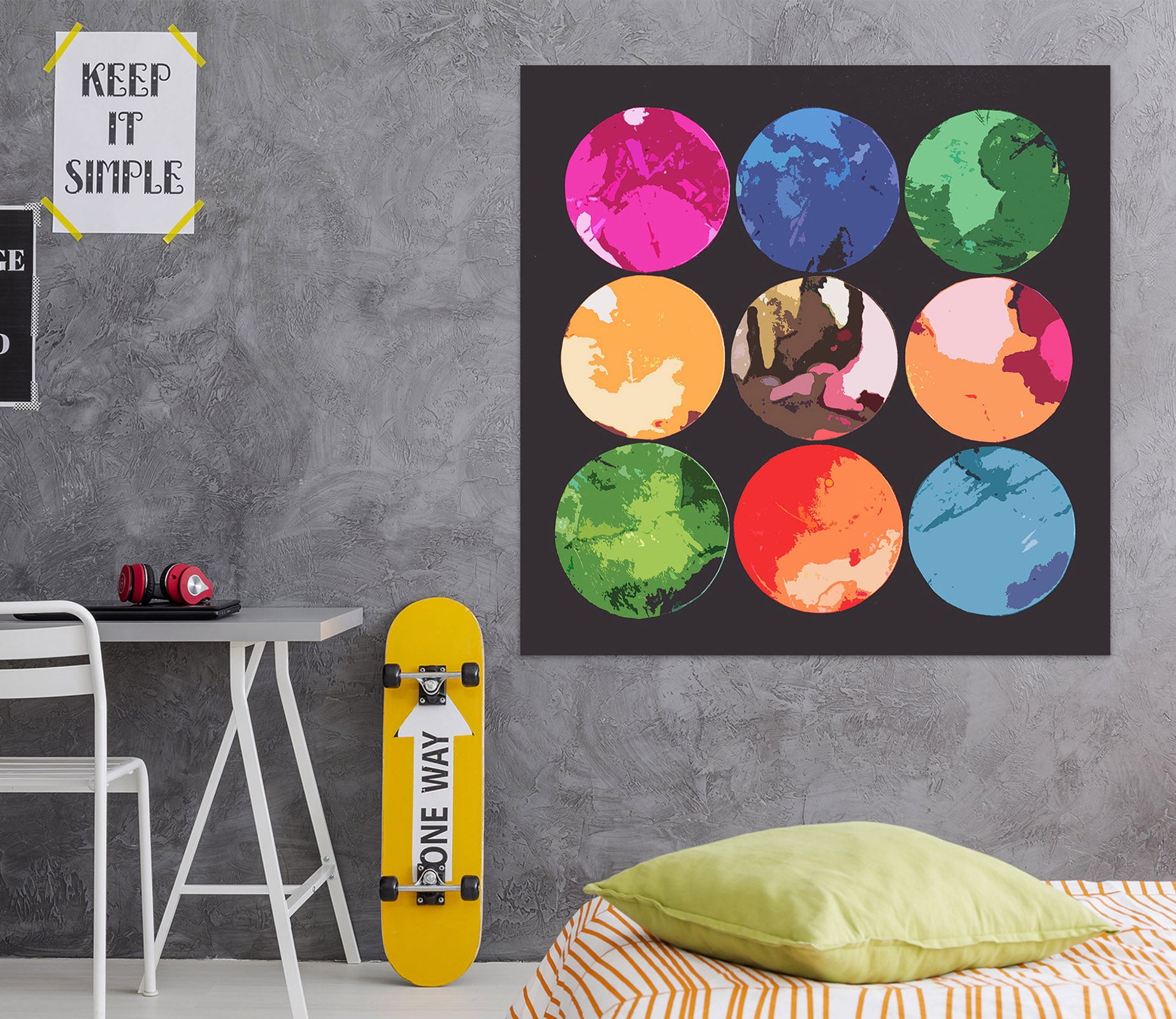 3D Color Circle 71115 Shandra Smith Wall Sticker