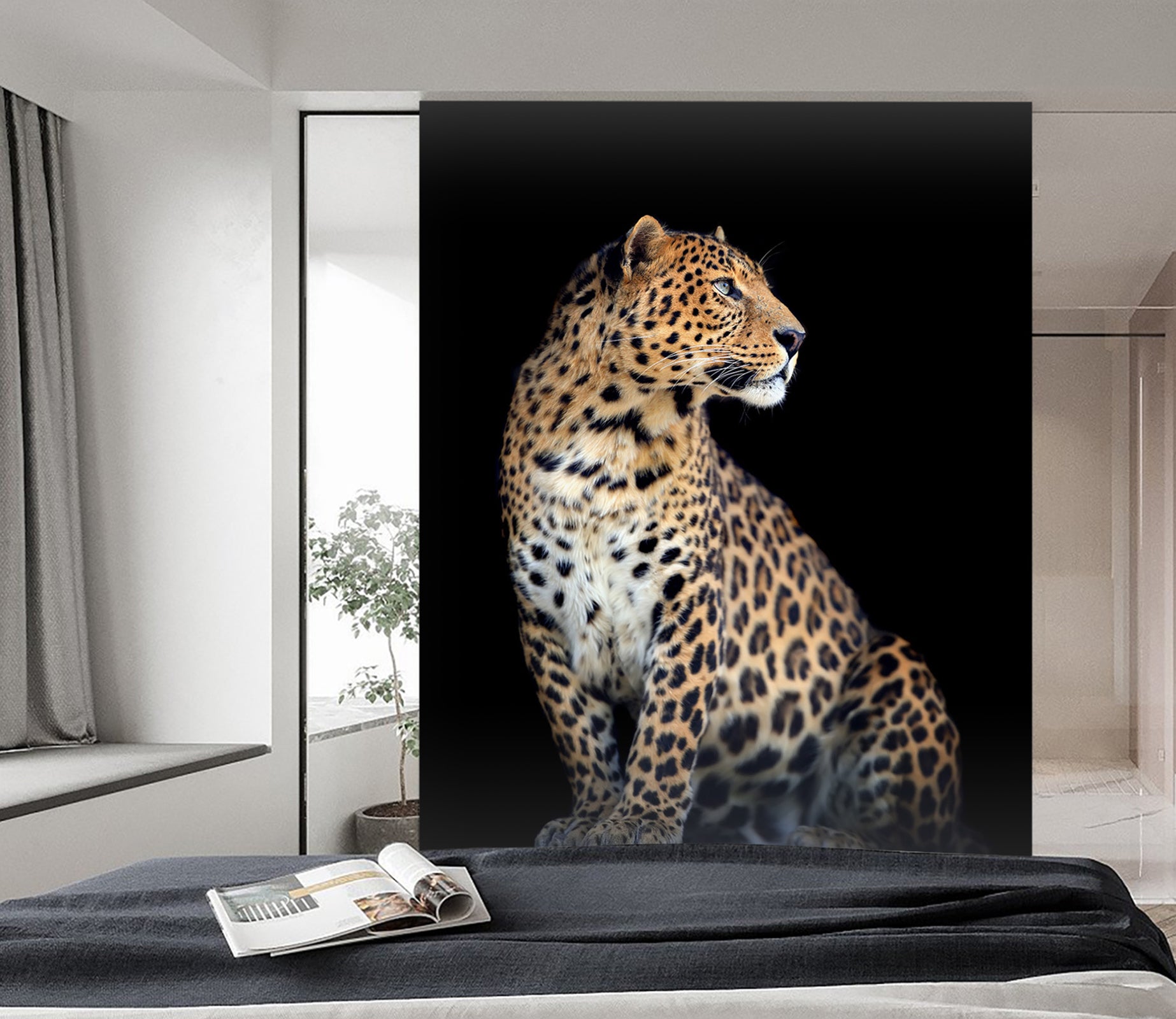 3D Big Leopard 116 Wall Murals