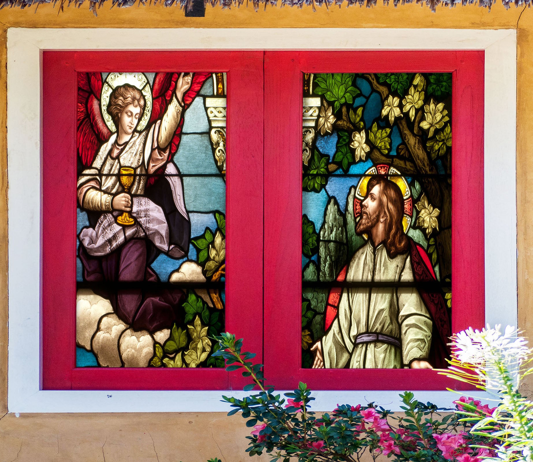 3D Holy Water 130 Window Film Print Sticker Cling Stained Glass UV Block