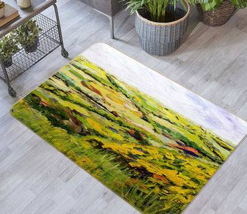 3D Painted Grassland 1084 Allan P. Friedlander Rug Non Slip Rug Mat
