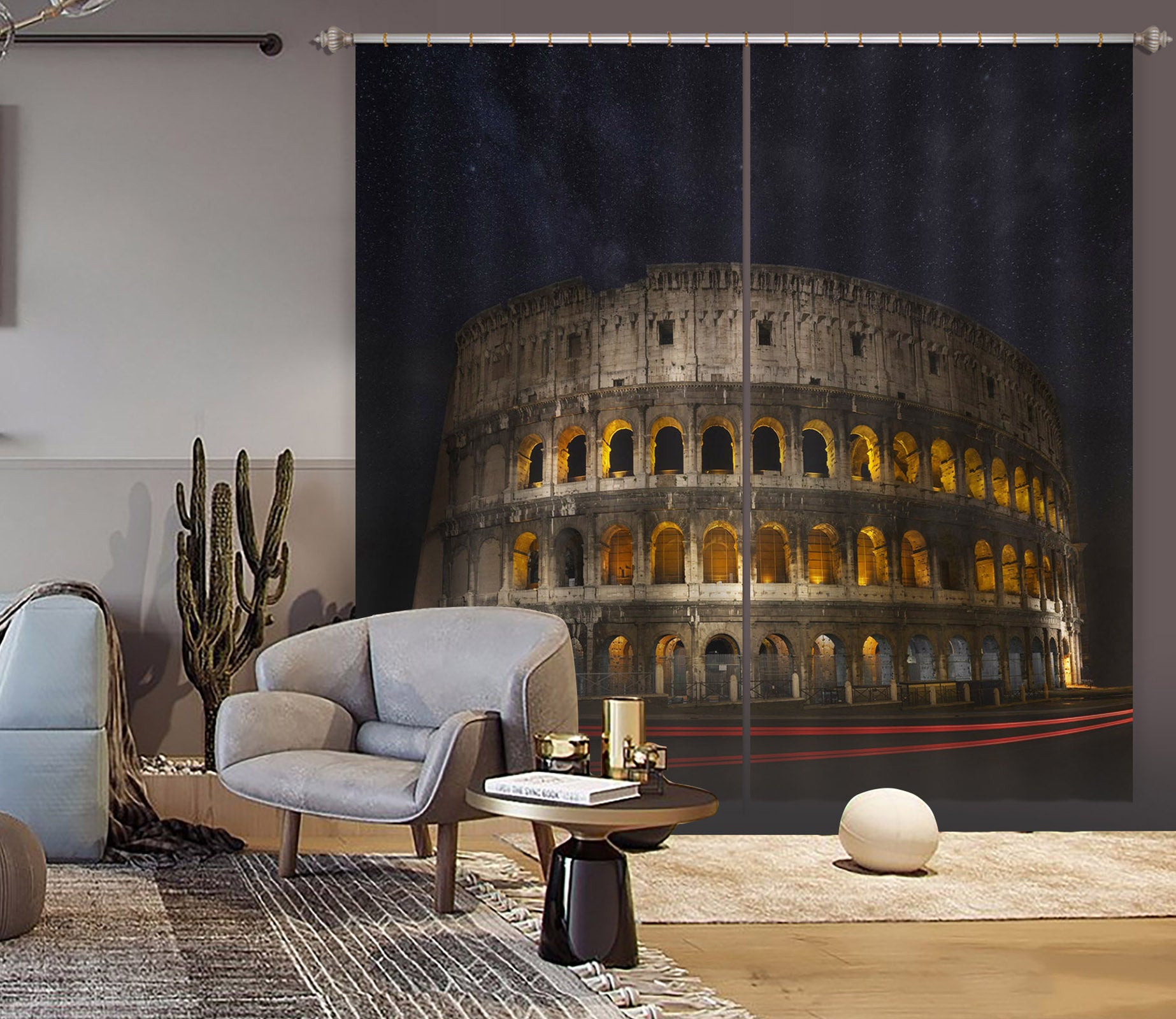 3D Temple Lights 123 Marco Carmassi Curtain Curtains Drapes