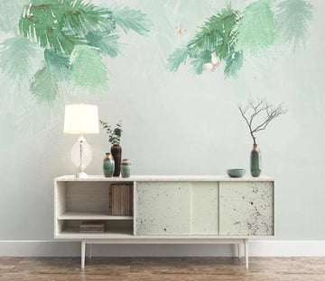 3D Green Leaf WC68 Wall Murals Wallpaper AJ Wallpaper 2 