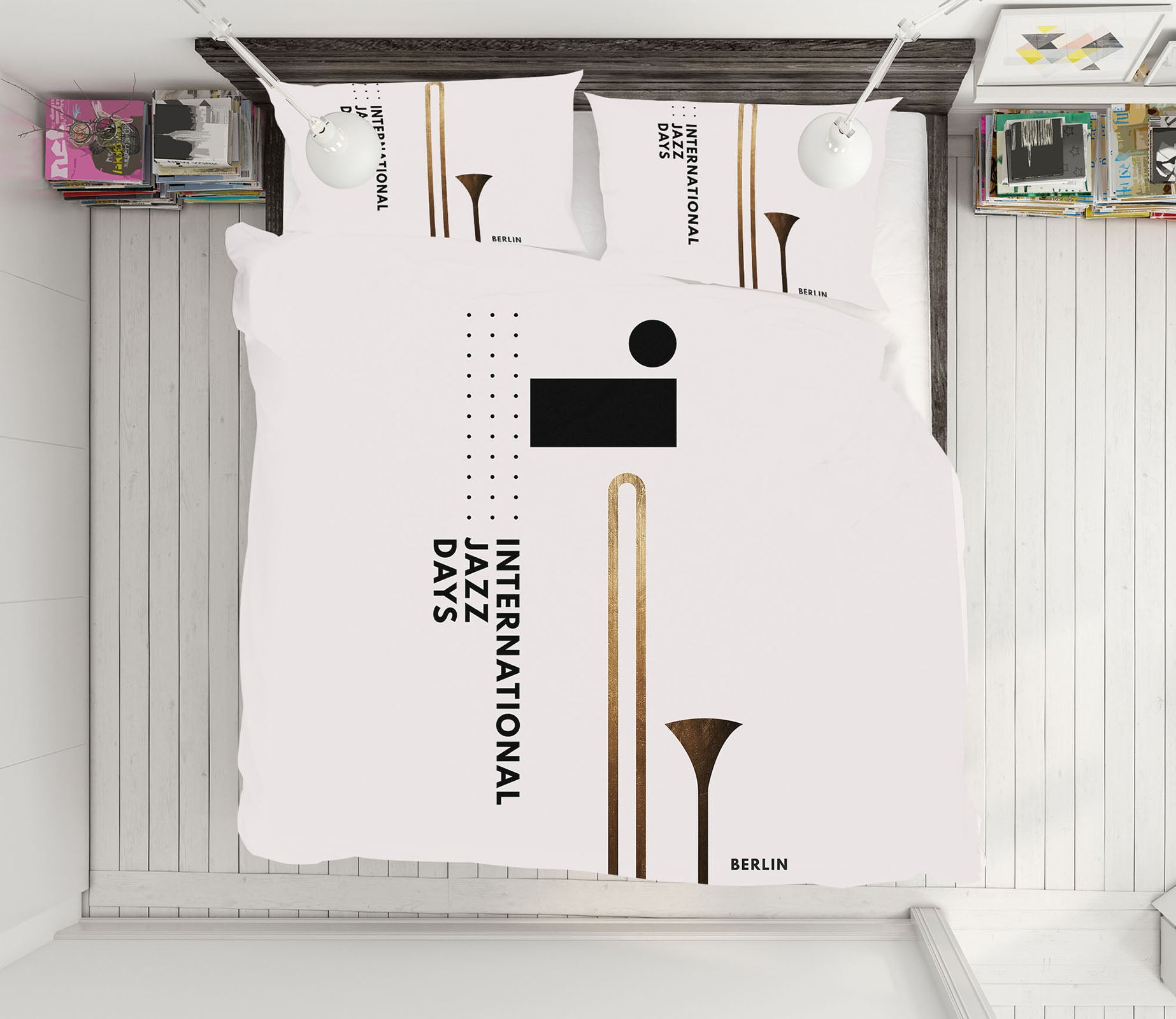 3D Golden Horn 169 Boris Draschoff Bedding Bed Pillowcases Quilt