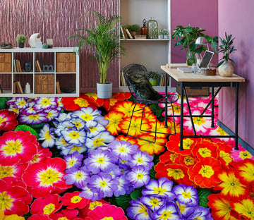 3D Bright Primrose 449 Floor Mural  Wallpaper Murals Rug & Mat Print Epoxy waterproof bath floor