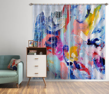 3D Colorful Watercolor 2390 Misako Chida Curtain Curtains Drapes
