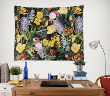 3D Yellow Flower 5352 Uta Naumann Tapestry Hanging Cloth Hang